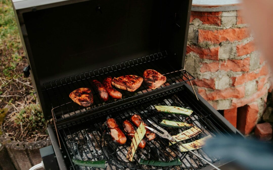 Grilled Summer Squash with Garlic Scapes